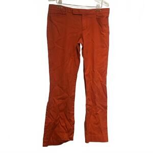 Gap Modern Boot Cut Trouser Pants Festive Orange Sz 10R Career Formal Maximalist